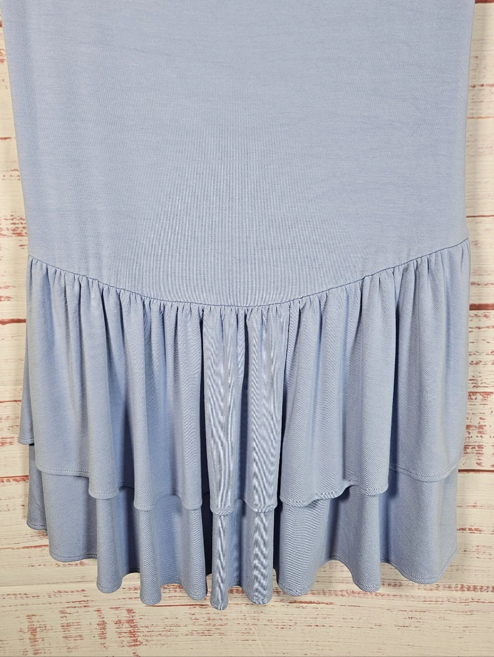 Aritzia Wilfred Bloomsbury Lilac Tiered Mini Dress - Picture 6 of 10